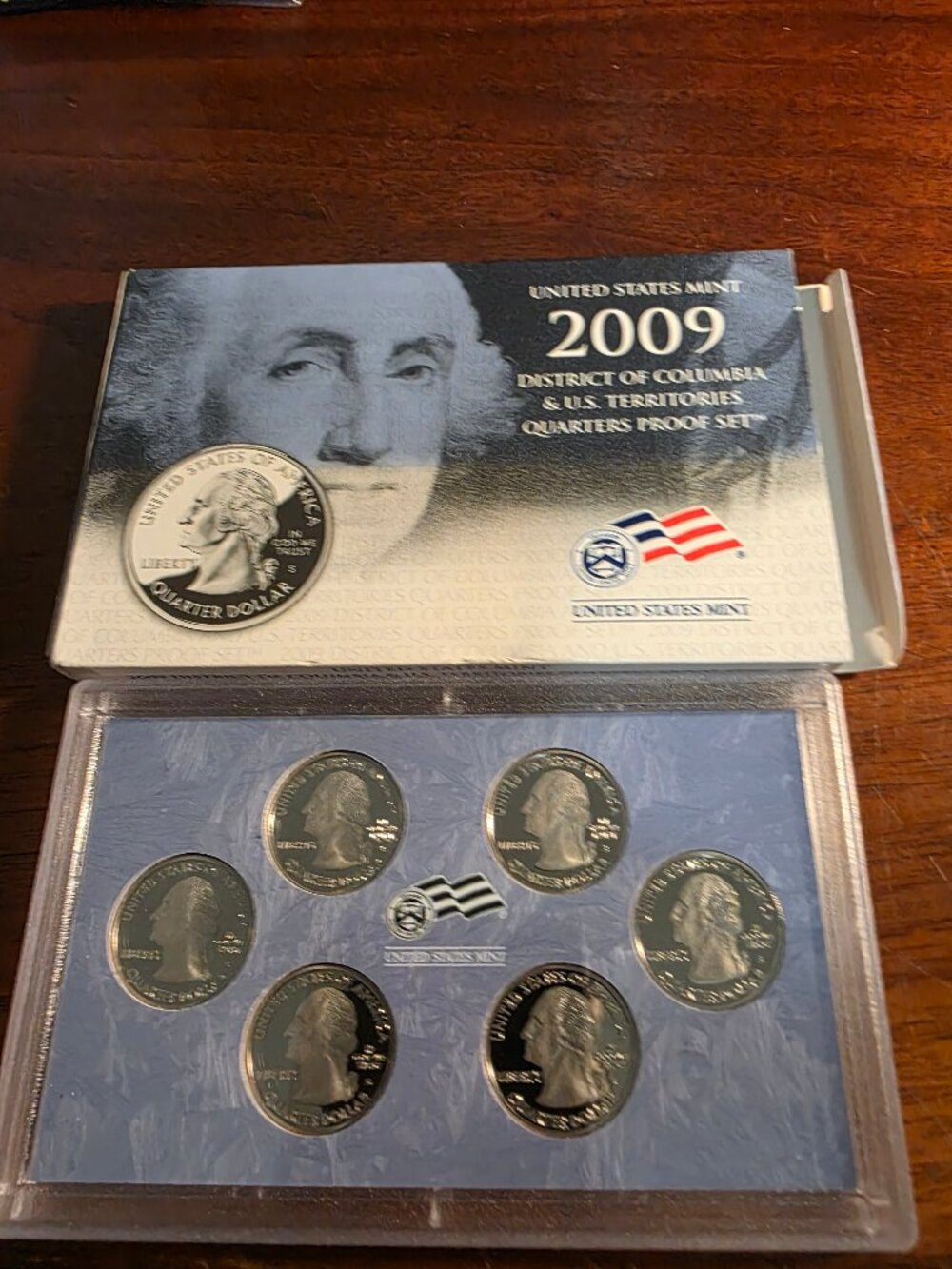 2009 S UNITED STATES MINT DISTRICT OF COLUMBIA & US TERRITORIES QUARTERS PROOF S